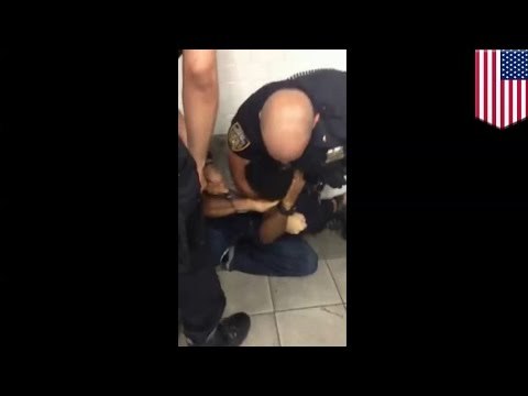 NYPD cops caught on video performing illegal choke hold on man a week before Eric Garner’s death