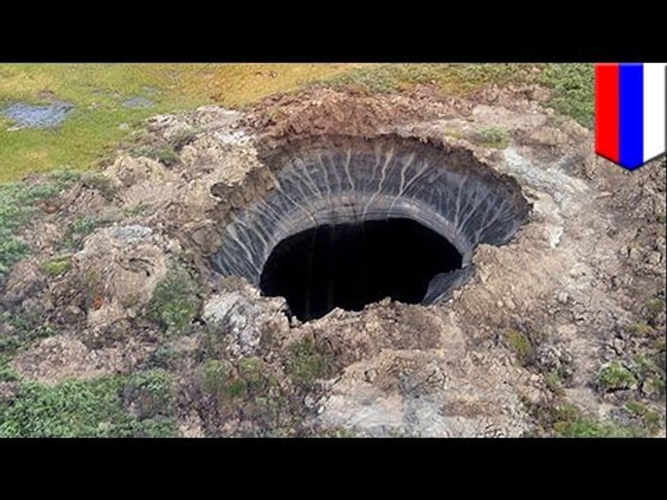 Mysterious sinkhole: Scientists discover giant 30 meter-wide crater in northern Siberia