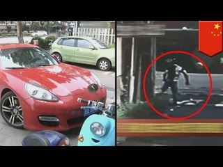 Caught on video: man beats up female Porsche owner in random brutal attack