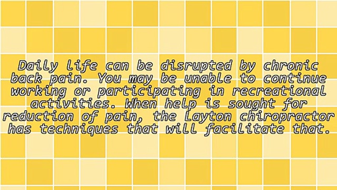 Layton Chiropractic Care Helps Relieve Back Pain Safely