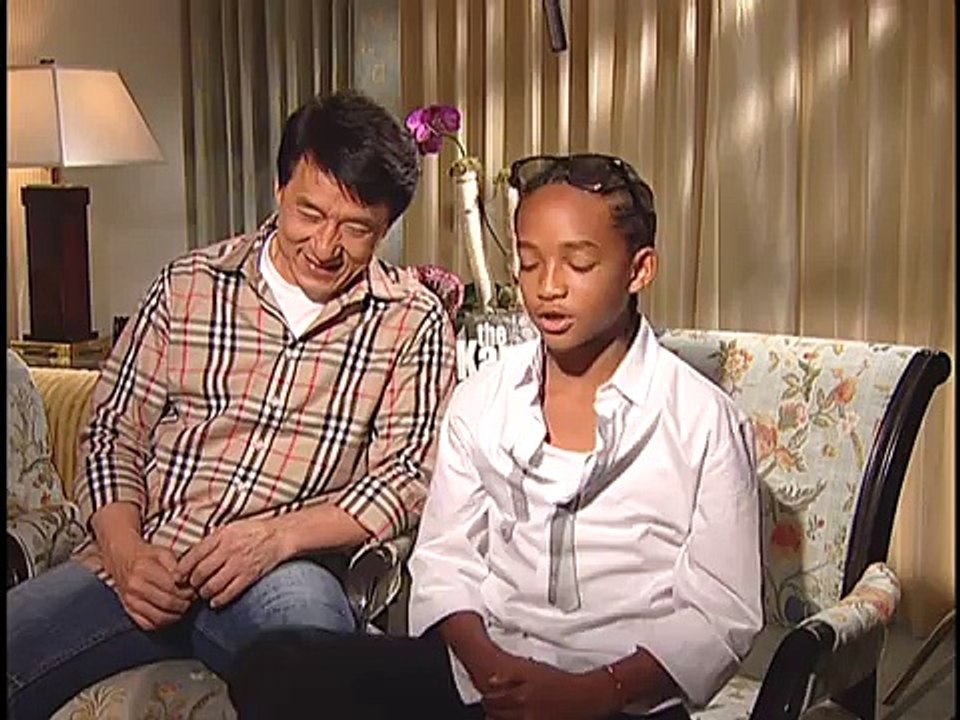 Jaden Smith and Jackie Chan Interview for THE KARATE KID