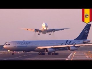 Barcelona airport near-miss: Miguel Ángel Ramírez captures the moment in viral video