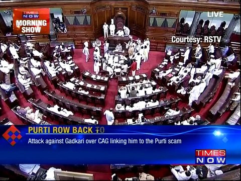 Purti: Opposition targets Gadkari
