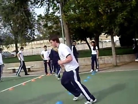 clase educacion fisica 1ºbachiller colegio el prat de lliria curso 2011/12