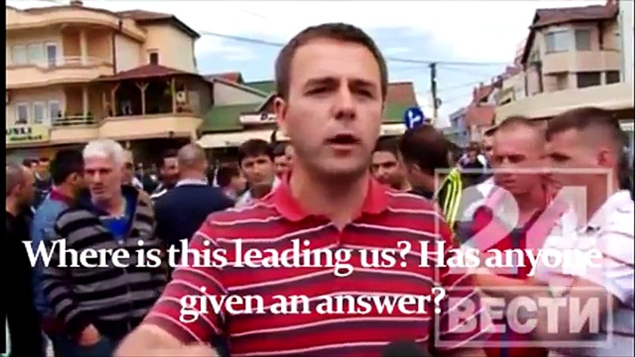 United Citizens after shootings in Kumanovo - Macedonia