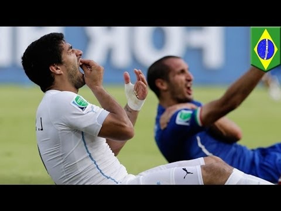 World Cup 2014: Luis Suarez bites again in Uruguay's win over Italy