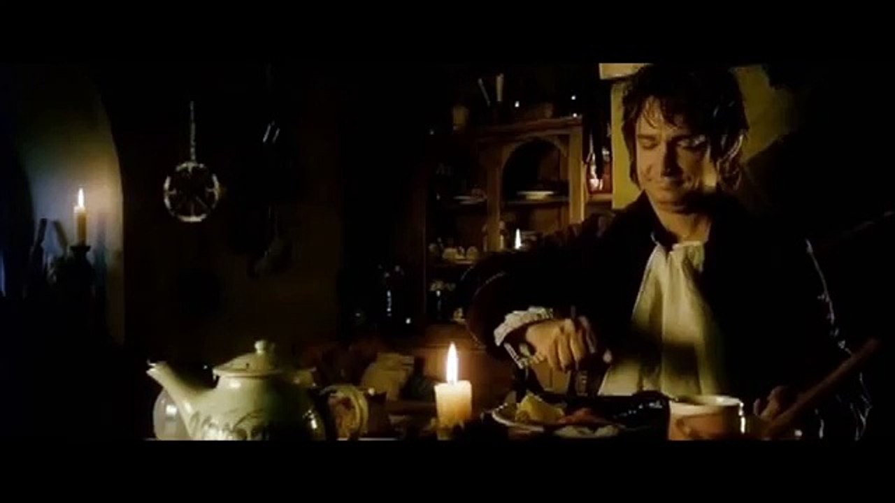 Hobbit Bilbo Baggins meet the Dwarves