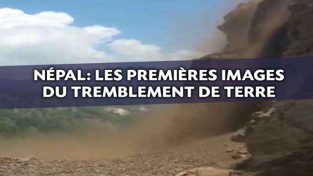 Népal: Les premières images du tremblement de terre de magnitude 7,4