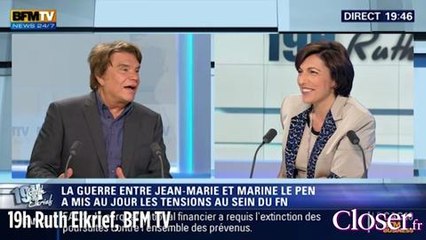 19h Ruth Elkrief : Bernard Tapie compare Marine Le Pen et Mireille Mathieu, Lundi 11 Mai