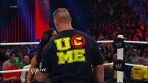 John Cena and AJ Lee Kiss - WWE Raw 4-_19-_15