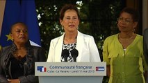 Discours de Mme Ségolène Royal devant la communauté française à la Havane. #CubaPR