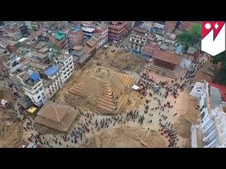 Katmandu po trzęsieniu ziemii: nagranie z drona