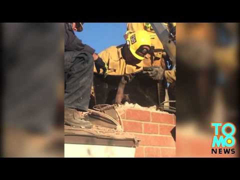 Kobieta uratowana po utknięciu w kominie. Zostaje aresztowana za stalking.