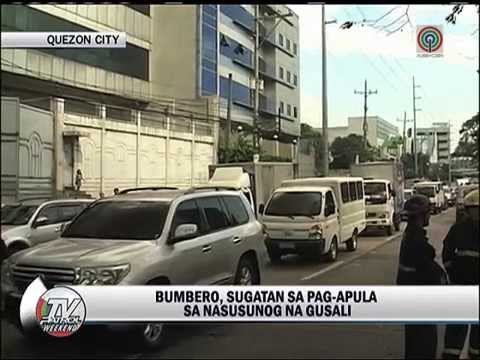 Malaking gusali sa QC, tinupok ng apoy