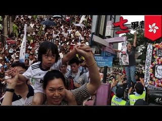 510,000 na tao, nagsagawa ng Democracy March sa Hong Kong!