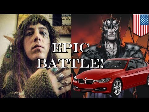 Lakas ng acid trip: cosplayer Konrad McKane, kinalaban ang isang BMW sa gitna ng kalsada!