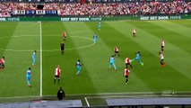 Unexpected long-range lob by Qazaishvili against Feyenoord