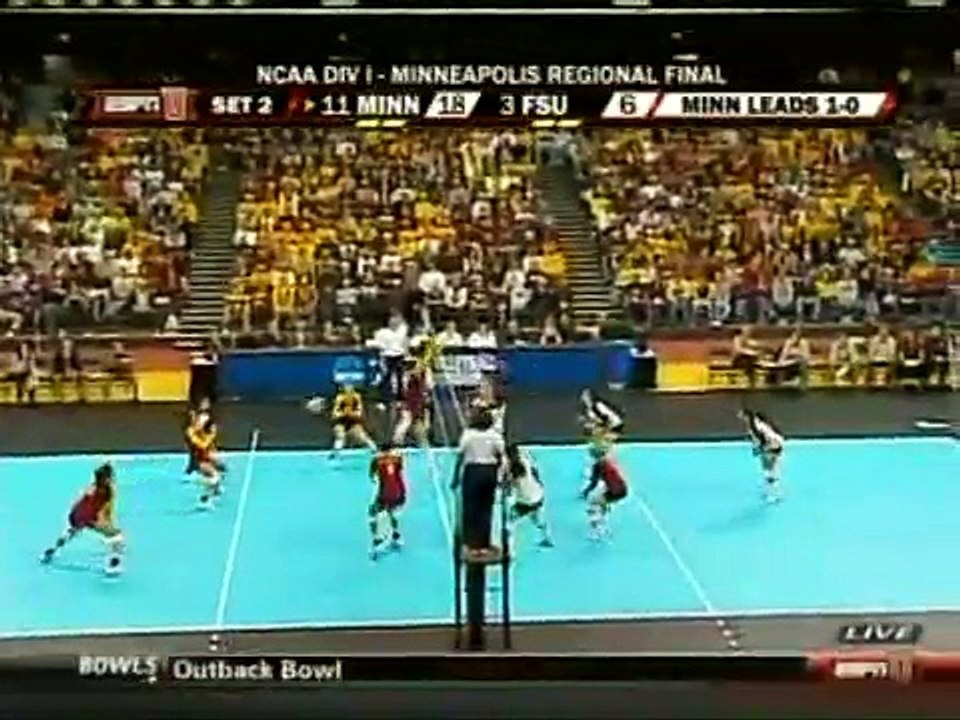Minnesota vs. Florida State - 2009 NCAA Women's Volleyball Regional Final