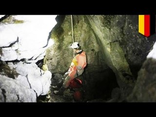 Caving accident in Riesending Cave, Germany: man trapped in 1000-meter deep cave