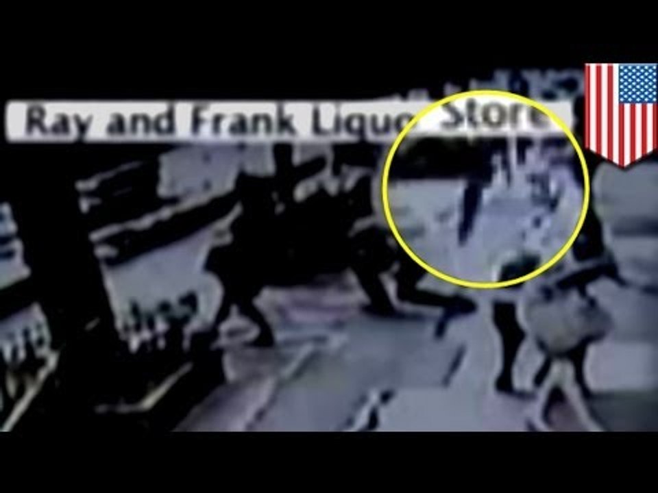 Flying circular saw blade hits woman in brutal security camera footage