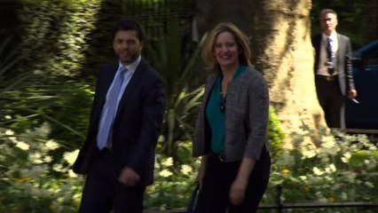 Tory MPs arrive for first cabinet meeting of new government