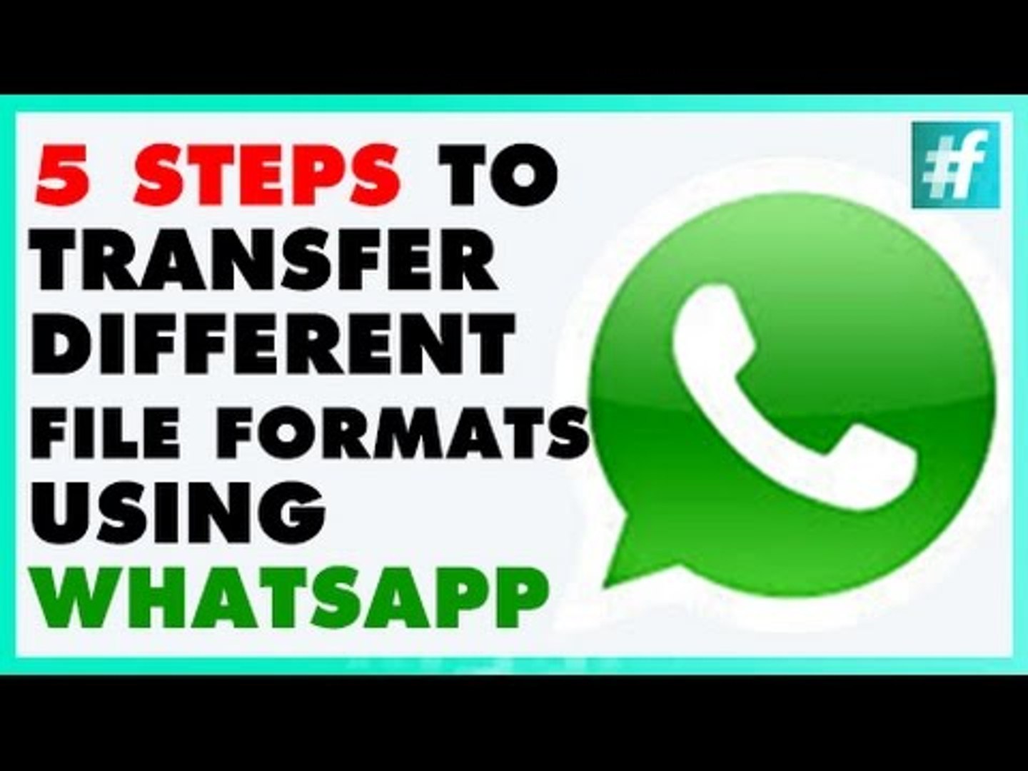 ⁣How To Transfer Any Data Using Whatsapp