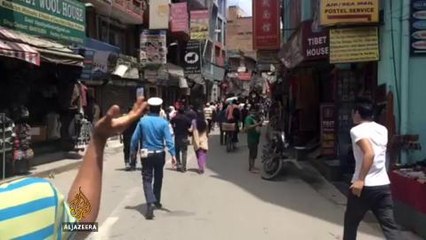 Moments after the second earthquake hit Nepal