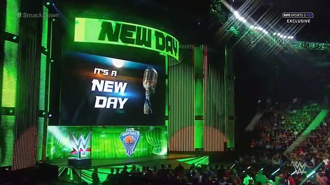 2015.05.07- Cesaro, Tyson Kidd and Ryback vs. The New Day- Smackdown