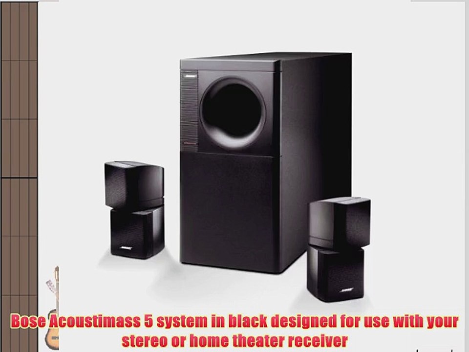 Bose Acoustimass 5 Home Entertainment Speaker System (Black)
