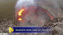 Kilauea Volcano lava lake reaches highest level