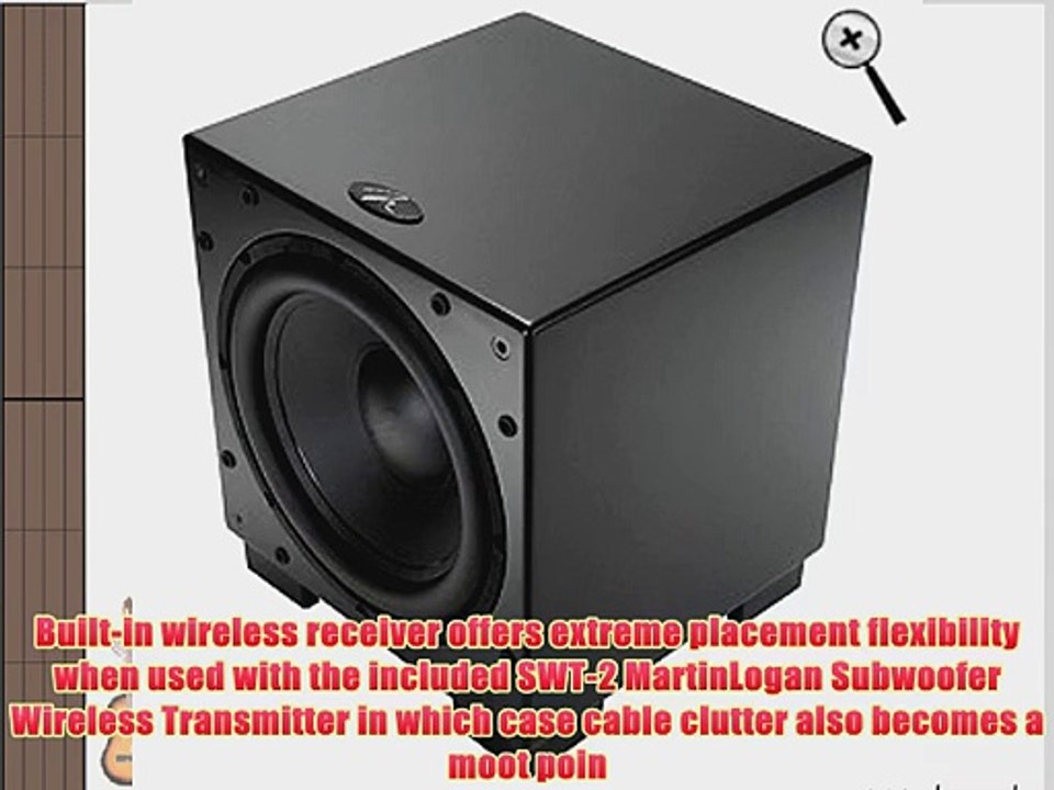 MartinLogan Dynamo 1000W 12-inch Wireless Ready Subwoofer (Single Black)