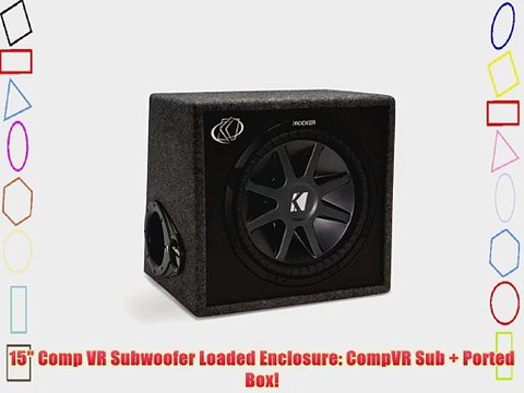 Brand New Kicker 10VCVR15-2 15 CompVR Loaded Subwoofer Enclosure Pre-Wired Internally to 2