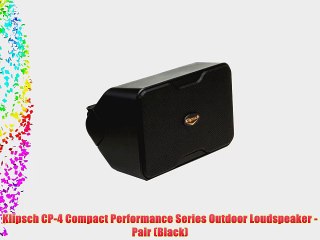 Klipsch CP-4 Compact Performance Series Outdoor Loudspeaker - Pair (Black)
