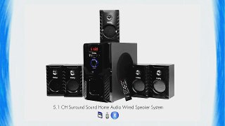 Frisby FS-5000BT 5.1 Surround Sound Home Theater Speakers System with Bluetooth USB/SD/AUX