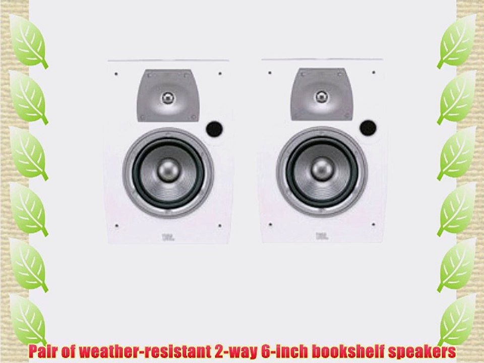 JBL Northridge N26AW II 2-way 6 Weather-Resistant Bookshelf Speakers - Off White (Pair)