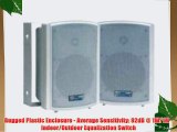 Pyle Home PDWR5T 5.25-Inch Indoor/Outdoor Waterproof Speakers with 30-Watt 70V Transformer