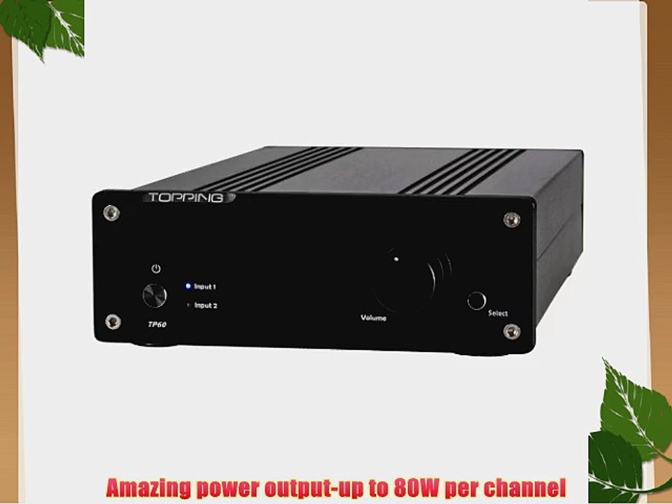 Topping TP60 Tripath TA2022 50WPC (80WPC 4 Ohm) Mini Amplifier - video ...