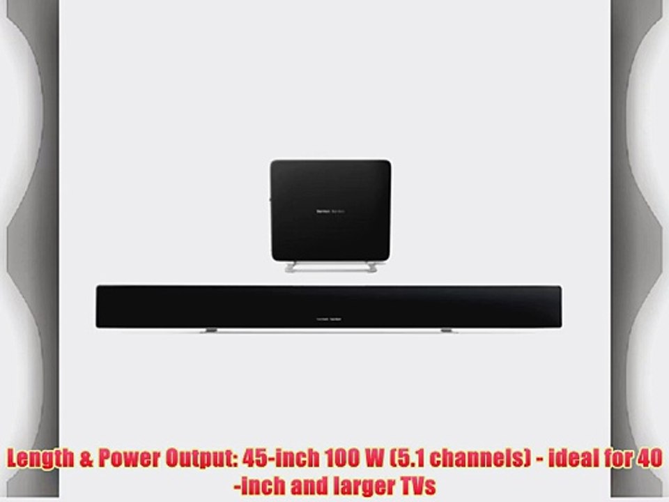 Harman Kardon SABRE SB35 Ultra-Slim Home Entertainment Soundbar with Compact Subwoofer