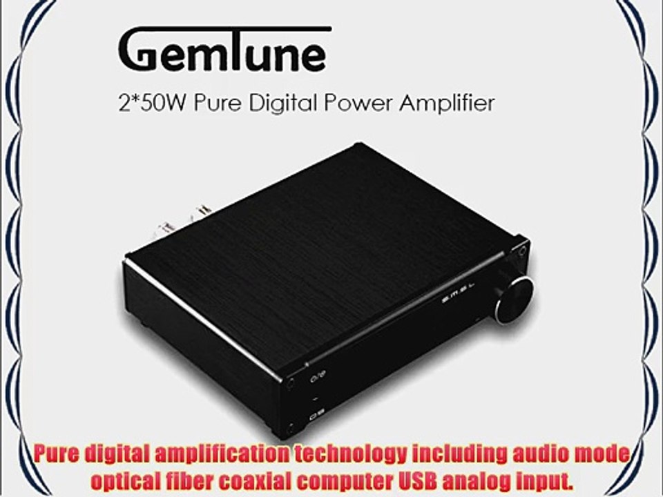SMSL Q5 2*50W Pure Digital Power Amplifier Updated Version USB/Coaxial/Optical with Remote
