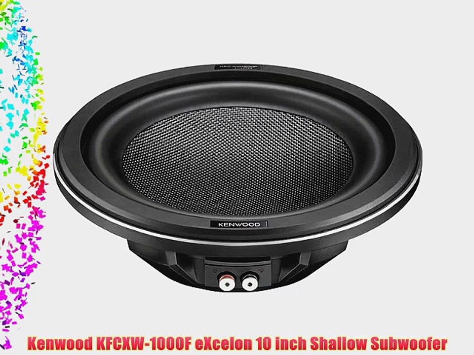 Kenwood KFCXW-1000F eXcelon 10 inch Shallow Subwoofer