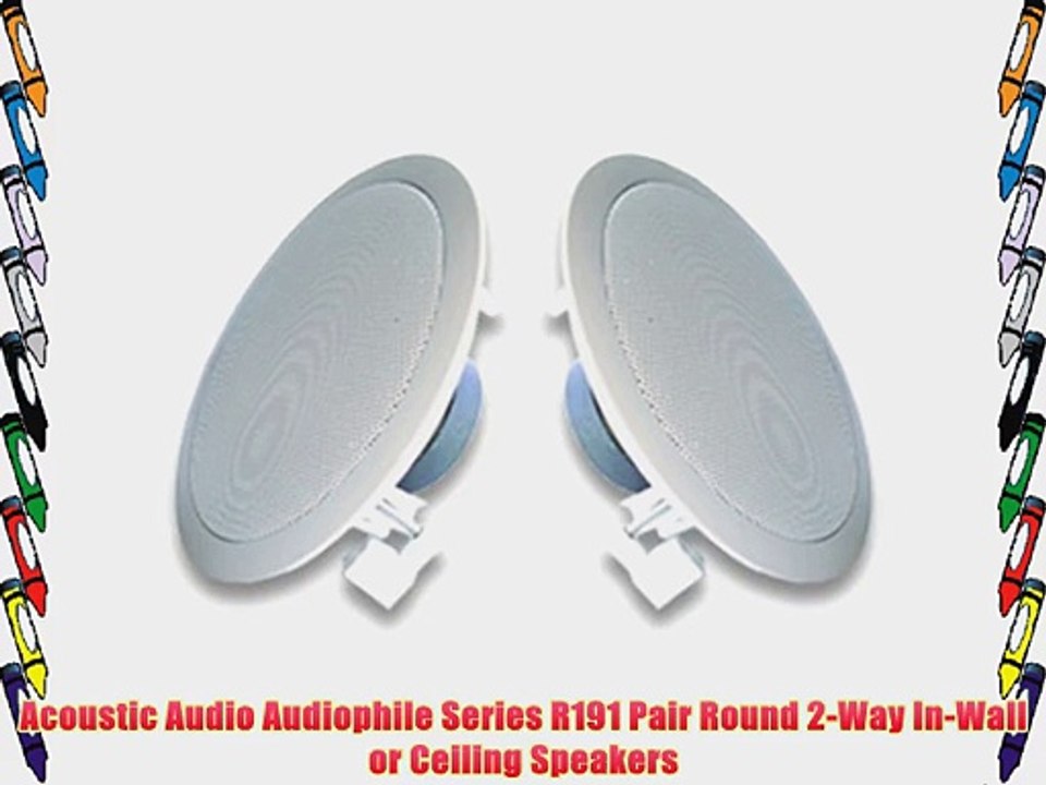 Acoustic Audio R191-2PKG (2) 200 Watt In-Wall/Ceiling Home Speakers