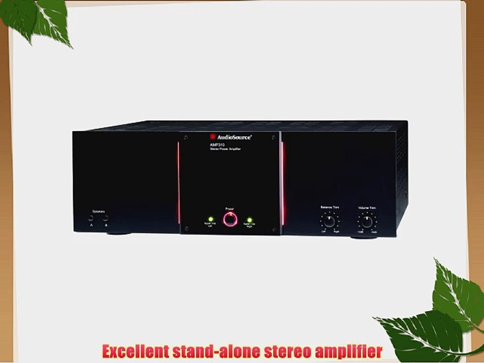 AudioSource AMP 310 150-Watt Stereo 450-Watt Mono Power Amplifier (Black)