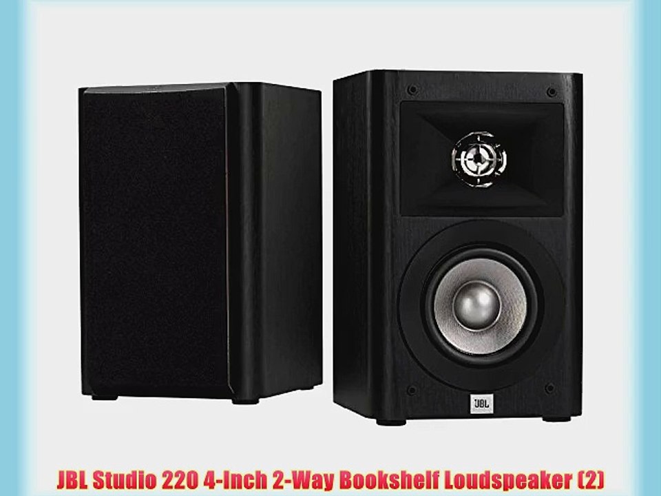 JBL Studio 220 4-Inch 2-Way Bookshelf Loudspeaker (2)