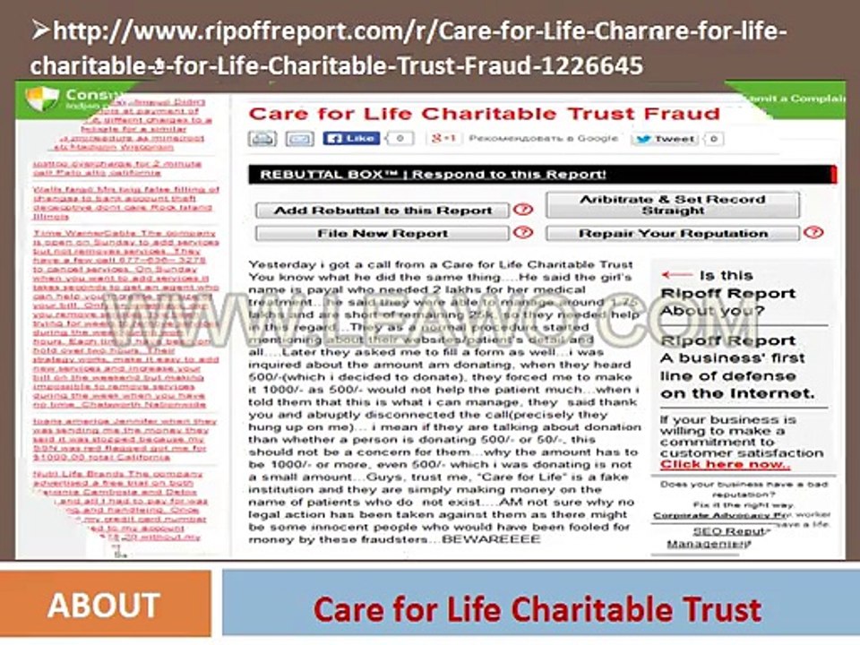 Care for Life Charitable Trust