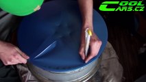 How-to by Wrapping Rims in Matte Blue Vinyl COLORCHANGE ( Polep alu kol ) 2013