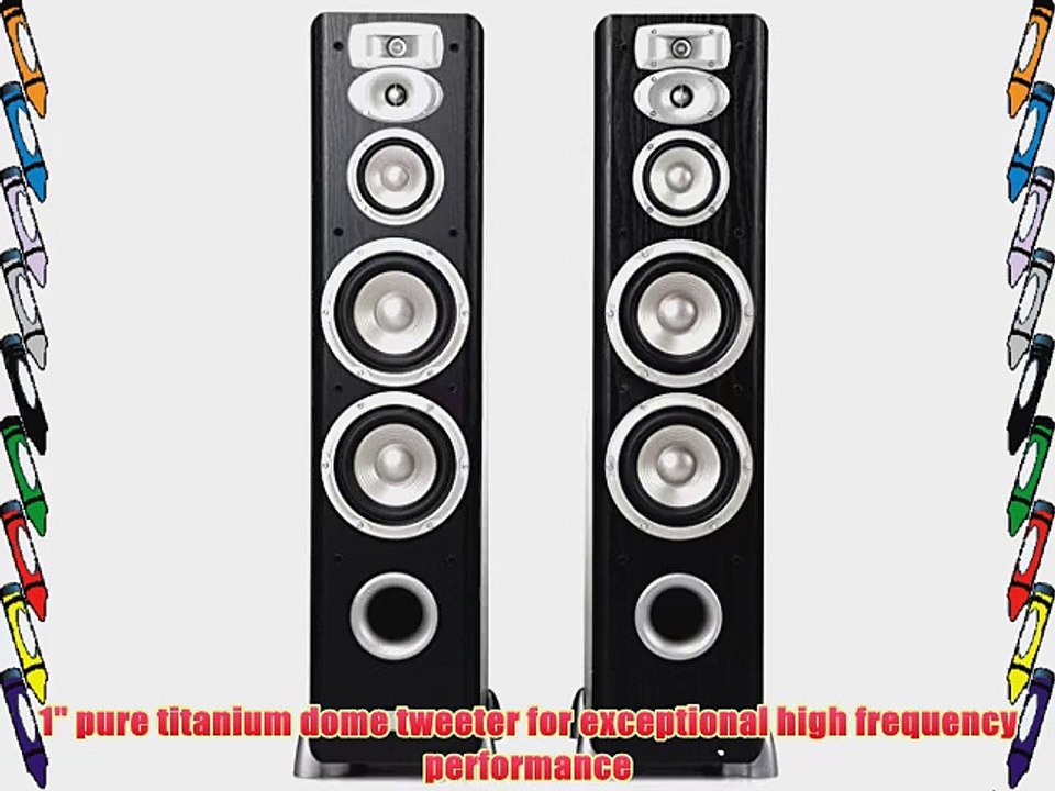 JBL L880 4-Way High Performance 6-inch Dual Floorstanding Loudspeaker (Black)