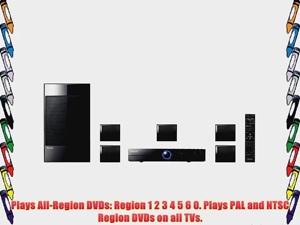 Pioneer HTZ-121DVD 110/220 Volts Home Theater System with DVD Player