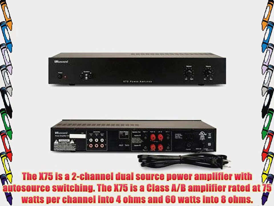 Russound X75 2-Channel Dual Source Amplifier