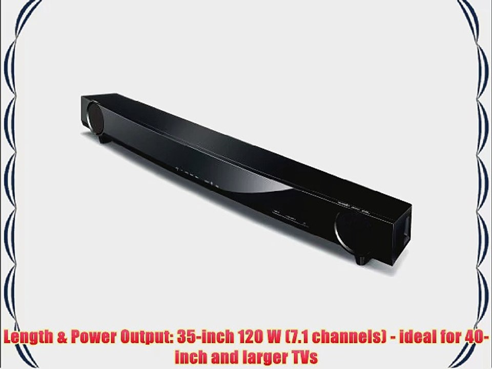 Yamaha YAS-93 Sound Bar with Dual Built-in Subwoofers