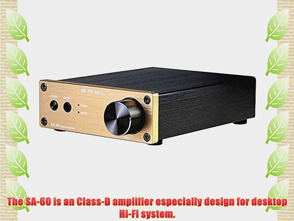 SMSL SA-60 60WPC Class D Digital Amplifier golden